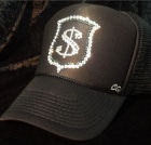 Money emblem Swarovski black cap