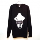 Skull Hat Mafia Swarovski  Sweat  Black