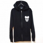 Skull Mouse  Zip up��Parker Black