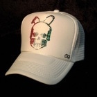 Skull Bunny Swarovski cap��white��Italy color