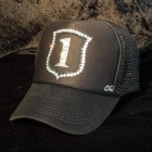 Emblem �Σ�.1 Swarovski cap Black