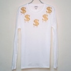  Dollar necklace Long T-shirt white