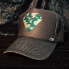 Diamond camouflage Swarovski Cap black