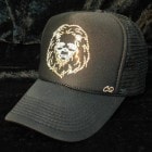 Skull Lion Swarovski cap Black��Gold