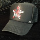 Star Camouflage Swarovski Cap Black��Red