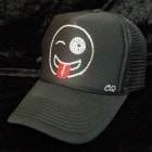 Crazy Smiley Swarovski cap Black