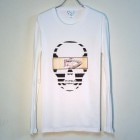 Skull Tattoo Girl NO.8 T-shirtWhite