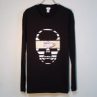 Skull Tattoo Girl NO.１8 T-shirt　Black|Long T-Shirt　-ロンT-