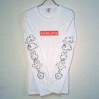 Hand sign long T-shirt white|Long T-Shirt　-ロンT-