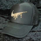 Parody Melt Mark Swarovski Cap Black��Gold