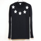 Five star cross long T-shirt Black