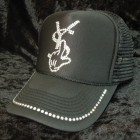 Parody Hand Swarovski Full Custom Cap Black