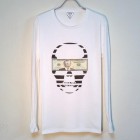 Skull Trump Long T-shirt White