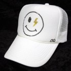 Smilies Thunder Swarovski Cap White