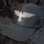 Eagle Swarovski Cap Black