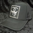 Parody Melting square Swarovski cap Black