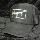 Parody Melt Mark flame Swarovski Cap Black