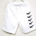 Parody Melt Mark Half pants White