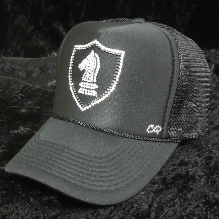 Emblem Night Swarovski Cap Black