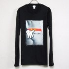 Hip Girl Touch Long T Shirt Black