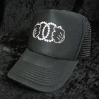 Parody double handed Swarovski cap Black
