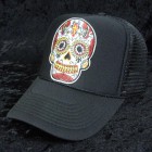 �ɽ� Black skull Swarovski cap Black