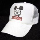 Fuck mouse parody Swarovski cap white