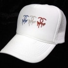 Three Parody Melt Swarovski Cap White France color