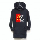 Parody Half & Half Black Parka