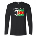 Parody Half & Half Long T-shirt Black N.O2|Long T-Shirt　-ロンT-