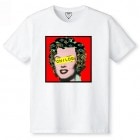 Marilyn Art T-shirt White x Red