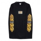 Leopard print long T-shirt Black|Long T-Shirt　-ロンT-