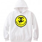 One Eye Smiley Hoodie White