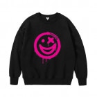 Spray art Smiley Vivid pink Sweat Black