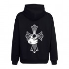 Cross hand Hoodie Black