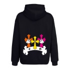 Triple cross swarovski Hoodie Black