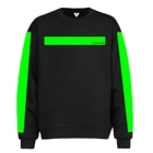 Vivid Green Line Sweat Black
