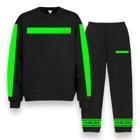 Vivid Green Line set Black