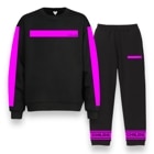 Vivid Pink Line set Black