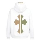 camouflage cross hoodie white