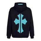 TFcolor cross hoodie Black