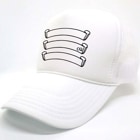 Three ribbon white Cap