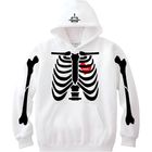 Bone Crystal Hoodie White