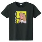Pop Art Girl N.o17 Black T-shirt