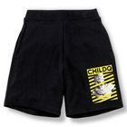 Rome Bronze Slide Pattern yellow half pants Black