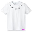 Metallic Five Star T-shirt White