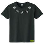 Metallic Five Star T-shirt Black