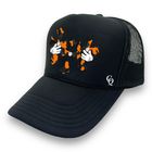 Three cross Crystal Camouflage Orange cap Black