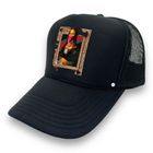 Gangster Mona crystal cap Black