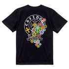 Smiley Bloom T-Shirt Black